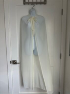 Fashion Nova festival cover up cape white
